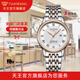 天王（TIAN WANG）【同城隔日達】力諾手表男生日禮物紀念日手表女商務(wù)全自動(dòng)機械表 玫瑰金 鋼帶 女表-51202