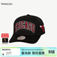 MITCHELL & NESS官方正品Mitchell&Ness公牛/湖人/紐約尼克斯Lifestyle彎檐帽 黑(芝加哥公牛) 均碼