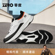 零度Zero【萊卡系列】輕運動(dòng)男鞋2025秋冬新款舒適戶(hù)外男士網(wǎng)面慢跑鞋 白黑 40 =運動(dòng)鞋41碼