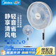 美的（Midea）落地扇家用電風(fēng)扇立式一體機輕音節能強風(fēng)電扇宿舍降溫空調扇地扇循環(huán)柔風(fēng)自然風(fēng)桌面循環(huán)扇小風(fēng)扇 白色語(yǔ)音款-風(fēng)大音輕