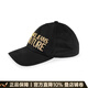 VERSACE JEANS COUTURE奢侈品男裝 遮陽(yáng)帽黑色字母潮流休閑百搭帽子10972禮物 黑色 均碼