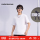 美特斯邦威[商場(chǎng)同款]T袖男春新全棉基礎印花簡(jiǎn)約純色正肩短袖 亮白色 XL 180 100A