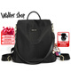 Walker Shop品牌雙肩包包包女款2026新款輕奢單肩包背包送女朋友老婆生日禮物 黑色 【32cm*28cm*14cm】