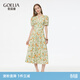 歌莉婭連衣裙女出游穿搭夏日多巴胺絕美小裙子1E5C4K690 8CD夏夢(mèng)金橘 M
