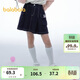 巴拉巴拉兒童牛仔裙子2024夏季女童半身裙中大童時(shí)尚甜酷208224112001