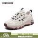 斯凱奇（Skechers）女鞋戶(hù)外休閑鞋復古老爹鞋徒步鞋回彈厚底鞋180128 粉紅色/海軍藍色/PKNV 38