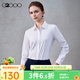 G2000【免燙/棉質(zhì)舒適/商場(chǎng)同款】女裝2025秋冬商場(chǎng)同款長(cháng)袖襯衫 棉質(zhì)混紡-翻領(lǐng)-白色 S （34）