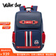 Walker Shop輕奢書(shū)包小學(xué)生女生護脊兒童書(shū)包1-3-6年級英倫風(fēng)男孩減負雙肩包 藍色大號【推薦3-6年級】 默認尺寸