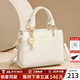 蔻一（Cnoles）包包女包2026女士斜挎高級感小手提包單肩包走心生日禮物送女友 米白-新款實(shí)用生日禮物送女生 少女感可愛(ài)貓咪卡通吊飾
