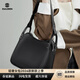 杜羅倫（DULOREN）真皮小眾設計包包女2026新款簡(jiǎn)約時(shí)尚女潮流大容量單肩斜跨托特包 黑色 26.5*14*24
