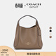 蔻馳（COACH）奧萊女士女包HADLEY 21號半月包單肩斜挎包菜籃子通勤 深褐色