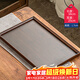 瓷牌茗茶具（cipaiming teaset） 竹制茶盤(pán)托盤(pán)功夫茶具茶海長(cháng)方形水果盤(pán)茶托茶臺 胡桃色（托盤(pán)）大號38*25*1.7