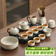 尚言坊汝窯茶具整套帶茶盤(pán)家用辦公高檔輕奢陶瓷功夫茶泡茶茶杯茶壺套裝