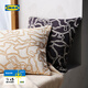 宜家（IKEA）GULDFLY古德夫里簡(jiǎn)約客廳沙發(fā)靠枕抱枕辦公室午睡枕 深黃色/灰白墊套+纖維墊芯 50*50cm