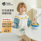 貝肽斯寶寶罩衣春秋款外穿圍兜兒童吃飯男女燈芯絨反穿衣 小小宇航員L