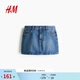 H&M2026春季新款女裝牛仔半身短裙1322224 牛仔藍 XS 155/64(34)