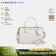 蔻馳（COACH）【品牌直供】女包ROWAN迷你波士頓手提斜挎包白色CW329生日禮物