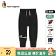暇步士（Hush Puppies）童裝兒童褲子男女大童新款簡(jiǎn)約舒適百搭休閑長(cháng)褲 鉆石黑C款 130