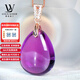 LOUIS WATER珠寶級天然紫水晶吊墜女水滴形紫水晶掛墜九紫離火項鏈禮物送女友 3-4g配925銀扣+925銀鏈