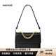 FANCYCHIC加工定制廣州工廠(chǎng)感郵差包2026新款小眾時(shí)尚斜挎包潮大容量女 黑色