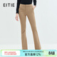 愛(ài)特愛(ài)（EITIE）氣質(zhì)駝色OL修身通勤顯瘦微喇呢子休閑褲長(cháng)褲冬季新款7205901 淺駝83 L 165