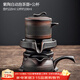 唐豐紫陶功夫茶具紫砂復古茶杯家用茶壺套裝石磨懶人防燙自動(dòng)泡茶神器 紫陶自動(dòng)泡茶器+公杯