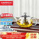 金灶（KAMJOVE） 玻璃泡茶壺 飄逸杯小茶道杯304茶水分離杯耐熱玻璃茶壺迷你茶具 【斷水利落】AM-717 250ml