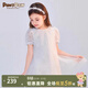 PawinPaw【晶耀系列】卡通小熊童裝女童網(wǎng)紗禮服連衣裙公主裙 Ivory象牙色/39 110 cm