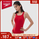 速比濤（Speedo）泳衣女ECO環(huán)保系列 游泳健身訓練純色防曬抗氯溫泉度假連體泳衣 紅色 S (高155-160cm,重44-50kg)