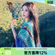 駱駝（CAMEL）民族風(fēng)披肩女外搭圍巾云南斗篷空調披風(fēng)西北新疆旅游川西拍照穿搭 景泰藍，123CAKS036A,