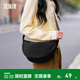 森馬（Semir）包包斜挎包女實(shí)用百搭胸包馬卡龍色餃子包日系簡(jiǎn)約腰包單肩包 黑色90001 小包