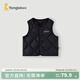童泰（TONGTAI）寶寶羽絨馬甲冬季嬰兒衣服兒童家居服坎肩男女童休閑外出上衣 黑色 80 cm