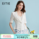 愛(ài)特愛(ài)（EITIE）氣質(zhì)干練修身薄款收腰小西裝短外套夏季新款職業(yè)裝B2403304 極光白10 XL 170
