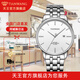 天王（TIAN WANG）【同城隔日達】休閑石英腕表31203 白面 鋼帶 男表