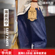 馬登工裝美式丹寧藍薄款牛仔褲寬松闊腿直筒松弛感休閑長(cháng)褲子男春 牛仔藍 【薄皮丹寧Easypants/男士牛仔褲2026新款】 32