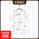 【貝樂(lè )咿夏季爬服】嬰兒衣服夏季薄款新生兒睡衣外出套裝純棉 白熊貓#6715 73cm