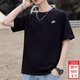 耐克（NIKE）T恤男 2026新款春夏男子運動(dòng)戶(hù)外休閑裝跑步寬松全棉圓領(lǐng)半袖短袖 AR4999-013/黑色 L (175/92A)