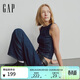 蓋璞（GAP）女裝秋季經(jīng)典款微彈低腰寬松直筒牛仔褲復古長(cháng)褲美版815642