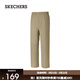 斯凱奇（Skechers）運動(dòng)閃穿褲春季男女款長(cháng)褲休閑時(shí)尚直筒防風(fēng)速干褲P325M144 栗金色 L