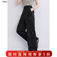 百圖betu女裝秋季新款休閑褲【實(shí)用主義】不易皺工裝褲子2508T76 黑色 L