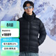 mont·bell 羽絨服男款冬季戶(hù)外高品質(zhì)800蓬鵝絨輕便保暖連帽外套 1101606 黑色 BK XL