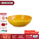 酷彩（Le Creuset）炻瓷16cm/18cm麥片碗 創(chuàng  )意沙拉水果菜盤(pán)家用多功能碗漸變色餐具 18厘米麥片碗杏桃色
