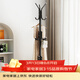 安爾雅 衣帽架鐵藝衣架落地臥室立式簡(jiǎn)易掛衣架室內多掛鉤 簡(jiǎn)易款黑色 