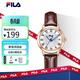 斐樂(lè )（FILA）小巧超薄手表女學(xué)生復古輕奢簡(jiǎn)約氣質(zhì)石英表6646-103