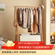 安爾雅掛衣架落地臥室衣帽架簡(jiǎn)易衣架立式收納房間掛衣服架子 86