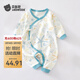 貝肽斯嬰兒衣服春季紗布新生兒四季和尚服嬰兒連體衣爬服 小海星-蝴蝶衣 52cm