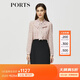 PORTS寶姿秋冬女裝新款假兩件時(shí)尚通勤連衣裙ALM9D065NPP066 粉紅色-1 S (4)
