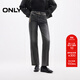 ONLY2025秋季新款復古百搭長(cháng)褲腰鏈直筒褲牛仔褲女|125132024 J09 深牛仔灰色 M (165) 68A