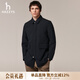 哈吉斯（HAZZYS）男裝 春秋款外套【可拆卸內膽】通勤翻領(lǐng)風(fēng)衣男ASWZH0BCH08 藏青色NV M （170/92A 46）