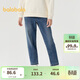 巴拉巴拉女童褲子冬加絨牛仔長(cháng)褲兒童舒適蘿卜褲24108012
